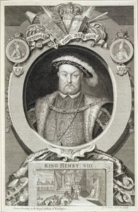 Henry VIII (1491-1547) Kensingtonin kuninkaallisessa galleriassa maalauksen jälkeen