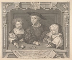 Henrik VII:n ja hänen kuningattarensa Elizabethin kolme lasta, prinssi Arthur, prinssi Henry ja prinsessa Margaret