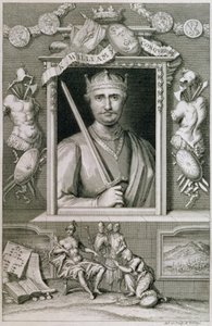 William I Valloittaja (1027-87) Englannin kuningas vuodelta 1066, taiteilijan kaiverrus (kaiverrus) tekijältä George Vertue
