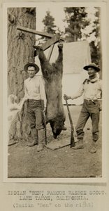 Intialainen "Ben", kuuluisa Washoe Scout. Lake Tahoe, Kalifornia tekijältä George W. Ingalls
