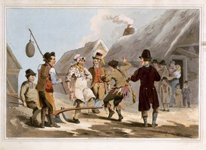 The Fool Plough, kaiverrettu Robert Havell the Elderin toimesta, julkaissut Robinson and Son, Leeds, 1814.