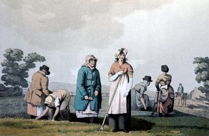 Lowkers - naiset, jotka kitkeivät maissia, 1814 tekijältä George Walker of Seacroft