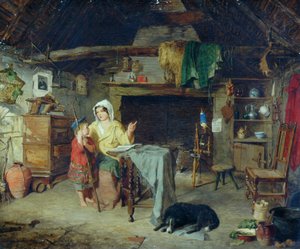Ettrick. Paimenpoika saa ensivaikutelmansa äidiltään, 1858 tekijältä George Washington Brownlow