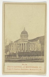 Osavaltion Capitol Montpelierissä, VT. tekijältä George Watson