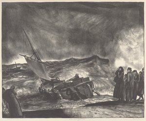 Allan Donn Puts to Sea, 1923. tekijältä George Wesley Bellows
