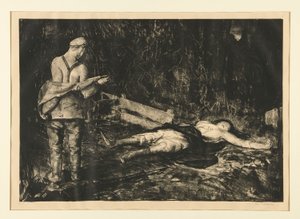 Belgian farmyard War-sarjasta tekijältä George Wesley Bellows