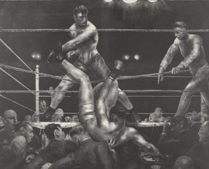 Dempsey ja Firpo tekijältä George Wesley Bellows