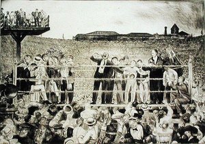 Esittelyssä Georges Carpentier (1894-1975): Dempsey-Carpentier-taistelu tekijältä George Wesley Bellows