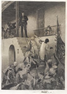 Kenraali Gordonin kuolema Mahdis-seuraajien käsissä 26. tammikuuta 1885 tekijältä George William Joy