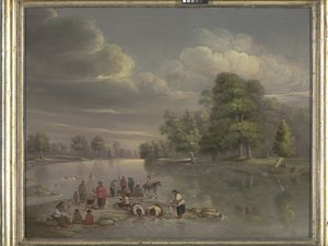Scene On The Wabash (öljy kankaalle)