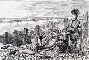 Pariskunta häämatkalla tekijältä George du Maurier