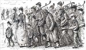 Golfin kasvava suosio. tekijältä George du Maurier