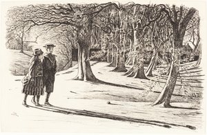 Kaksi lasta lumessa tekijältä George du Maurier