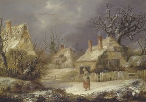 Talvimaisema (öljy kankaalle) tekijältä George of Chichester Smith