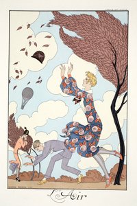 Air, "Falbalas and Fanfreluches, Almanac of Present, Past and Future Modes" tekijältä Georges Barbier