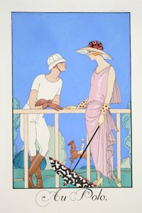 Polossa, "Falbalas ja Fanfreluches, nykyajan, menneisyyden ja tulevaisuuden almanakka" tekijältä Georges Barbier