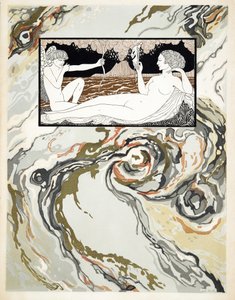 Komedian hahmot, etukansi, pubi. 1922 (stensiiliprintti) tekijältä Georges Barbier