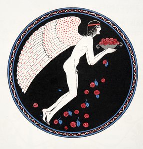 Roses in the Night, kuvitus Les Chansons de Bilitisistä, Pierre Louys, pubi. 1922 (stensiiliprintti) tekijältä Georges Barbier