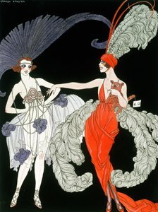 Osto (kynä, muste ja akvarelli paperille) tekijältä Georges Barbier