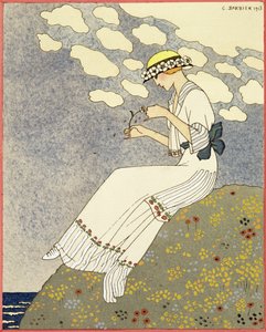 Un Peu..., suunnittelu Paquinin maalaismekkoon tekijältä Georges Barbier
