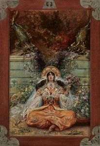 Sarah Bernhardt Izeylin roolissa tekijältä Georges Clairin