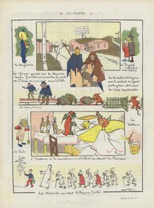 Flunssa. Kuvitus Le Rirelle