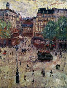 Aukio Pariisissa, 1907 tekijältä Georges Dufrenoy