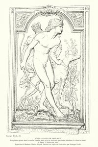 Actaeon, kreikkalaisen mytologian sankari, ranskalaisen kuvanveistäjä Emile Soldin cameo tekijältä Georges Ernest Profit
