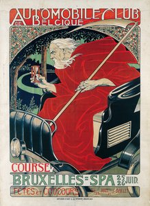 Belgian autoklubi. Race Bryssel - Spa, 1898.