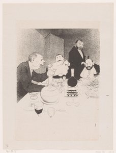 Mannen aan tafel tijdens een diner Hän on koristeltu ja hänen ystävänsä tarjoavat hänelle juhlat (alkuperäinen nimi) Luonnon suuret spektaakkelit; Mr. Anyin elämä (alkuperäinen sarjan nimi)