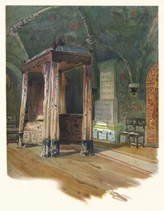 Tsaari Alexis Michaelovitšin makuuhuone Kremlissä, Moskova, 1900, 1905