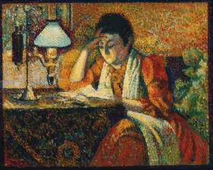 Die Lesende (Lukija). Öh 1888