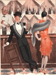 Le Souriren etukansi (väri litho) tekijältä Georges Leonnec