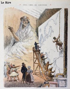Euroopassa. Piirustus Georges Meunier (1869-1942). Elokuvassa "" Le Rire Rouge"" tekijältä Georges Meunier