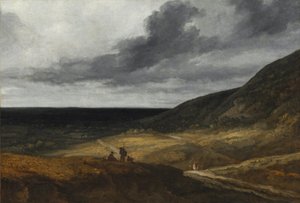Maisema Pariisin lähellä, noin 1840 (öljy kankaalle) tekijältä Georges Michel