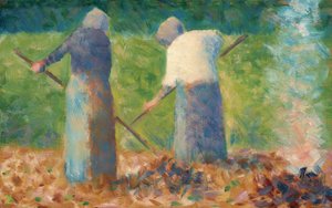 Heinäntekijät Montfermeilissä, n. 1882. tekijältä Georges Pierre Seurat