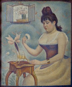Nuori nainen puuterimassa itseään Nuori nainen puuterimassa itseään, 1889-1890.