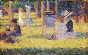 Tutkimus La Grande Jattelle, 1884-1885. tekijältä Georges Pierre Seurat