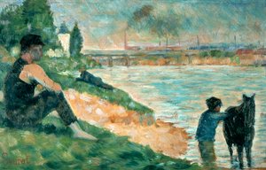 Study for A Bathing, 1883 tekijältä Georges Pierre Seurat