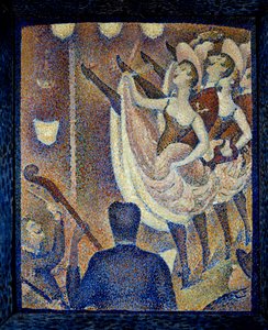 Opiskele chahut Danceuses de chahut, tanssi skandaali, tanssimuoto, joka ilmestyi samaan aikaan kuin ranskalainen cancan, noin 1830 Montparnassessa. Georges Seuratin (1859-1891) maalaus 1889 Buffalo. Albright Knox Art Gallery - Le Chahutin tutkimus. Da tekijältä Georges Pierre Seurat