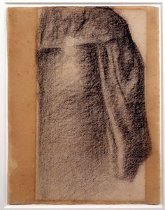 Hametutkimus sunnuntaille Grande Jattessa Georges Seuratin piirtää mustaa liitua tekijältä Georges Pierre Seurat
