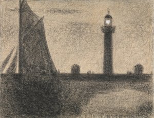 Majakka Honfleurissa, 1886. tekijältä Georges Pierre Seurat