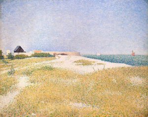 Näkymä Simsonin linnakkeelle, 1885. tekijältä Georges Pierre Seurat