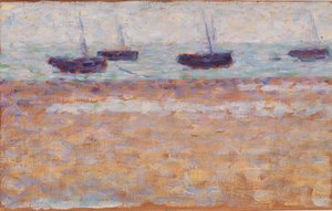 Neljä venettä Grandcampissa tekijältä Georges Seurat