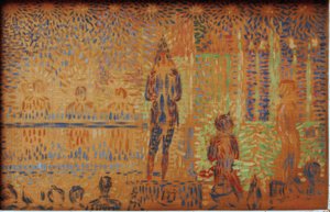 Parade de cirque - Sirkusparaati tekijältä Georges Seurat