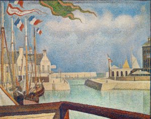 Port En-Bessin, un dimanche tekijältä Georges Seurat