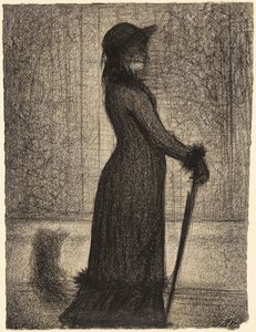 Nainen kävelyllä tekijältä Georges Seurat