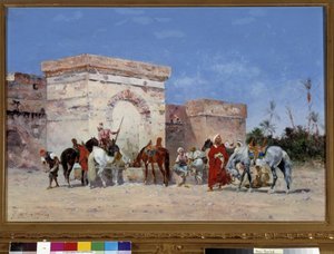 Untitled Tauko on keidas erämaassa. Georges Washingtonin maalaus (1827-1910) Pakollinen maininta: Collection Foundation terveisin de Provence, Marseille