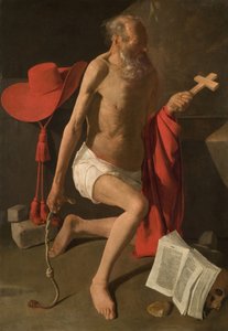 Katuva pyhä Hieronymus tekijältä Georges de La Tour