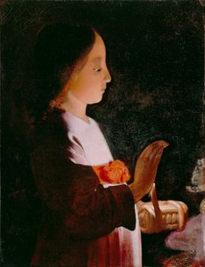 Nuori Neitsyt Maria tekijältä Georges de La Tour